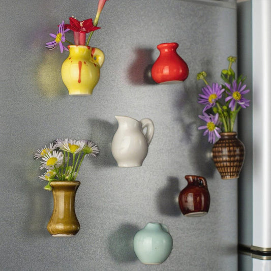Mini Dried Flower Ceramic Fridge Magnet – Handmade & Personalized